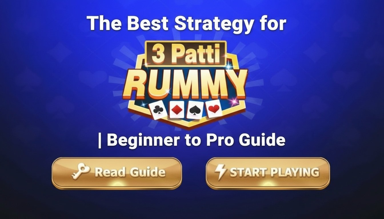 The Best Strategy for 3 Patti Rummy (2026) | From Beginner to Pro Guide The Best Strategy for 3 Patti Rummy | Beginner to Pro Guide